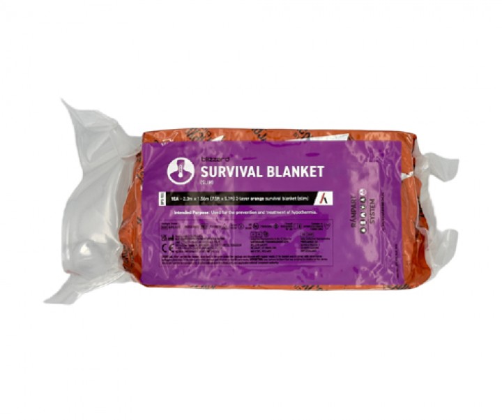 Koc ratunkowy 3-warstwowy Blizzard Survival, pomarańczowy (SLIM)